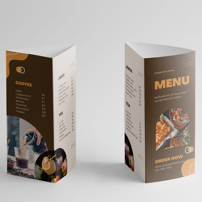 DL Table Talkers Restaurant/Café Menus - All The Merchandise