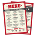 A4 Restaurant/Café Menus - All The Merchandise